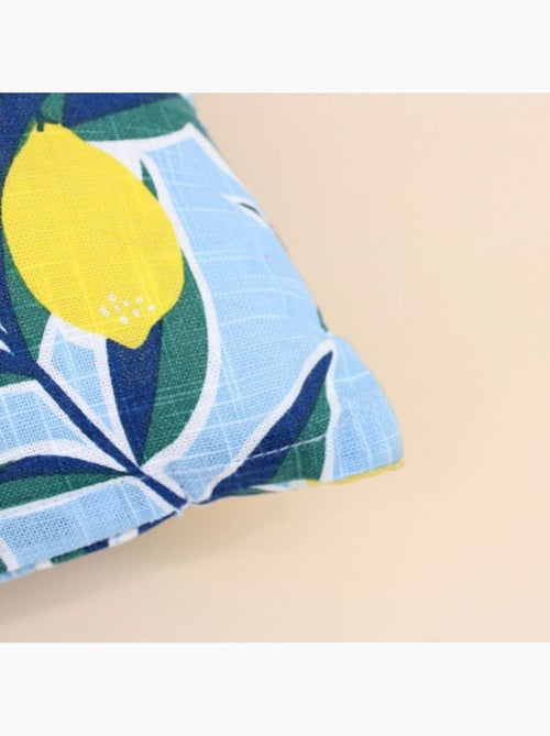 Coussin déperlant et anti-uv  motifs citrons 30x50cm - Kiabi