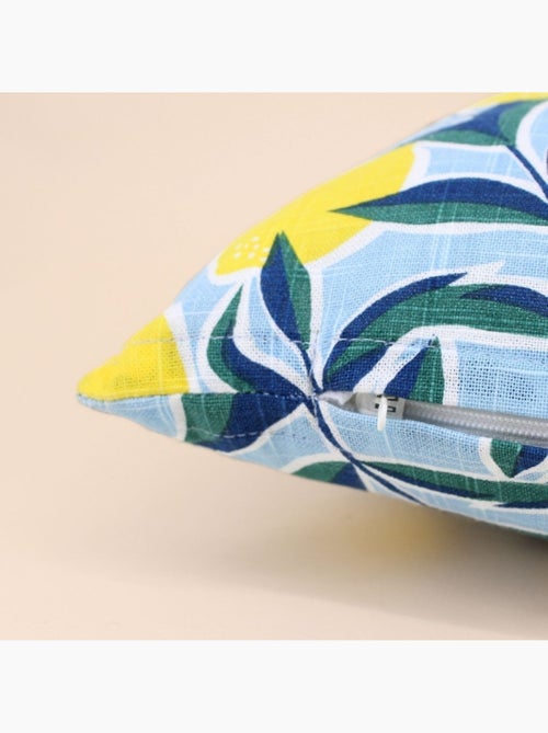 Coussin déperlant et anti-uv  motifs citrons 30x50cm - Kiabi