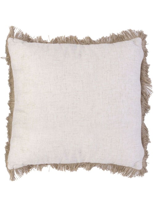 Coussin design bord de mer en jute Raphia - Kiabi