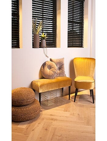 Coussin design carré en velours Luxurious