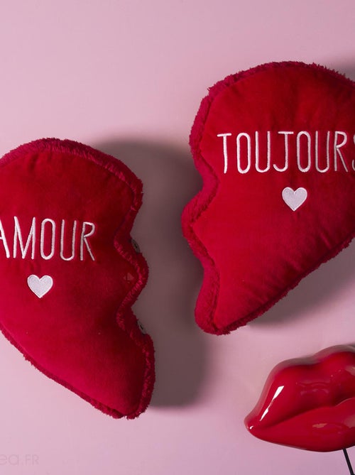 Coussin détachable collection AMOUR TOUJOURS - Kiabi Coussin détachable collection AMOUR TOUJOURS - Kiabi