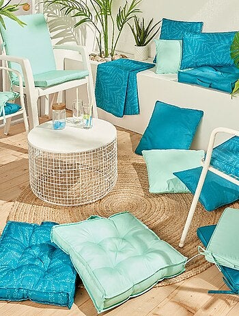 Coussin d'extérieur carré déhoussable imprimé PARADISE