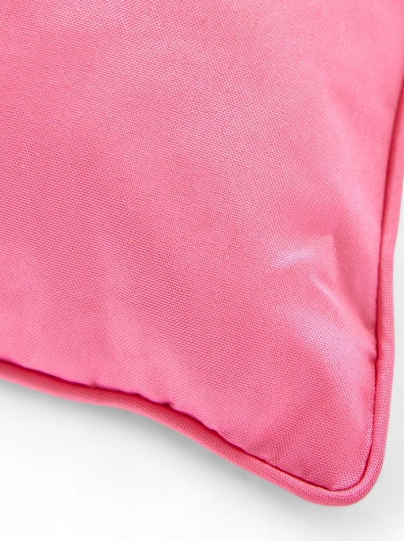 Coussin d'extérieur carré déhoussable PARADISE Rose - Kiabi
