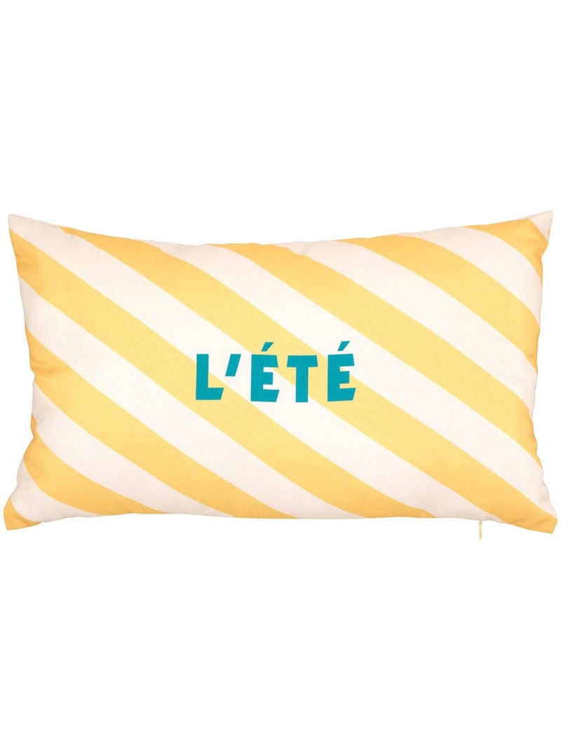 Coussin d'extérieur déhoussable déperlant poolside Jaune - Kiabi