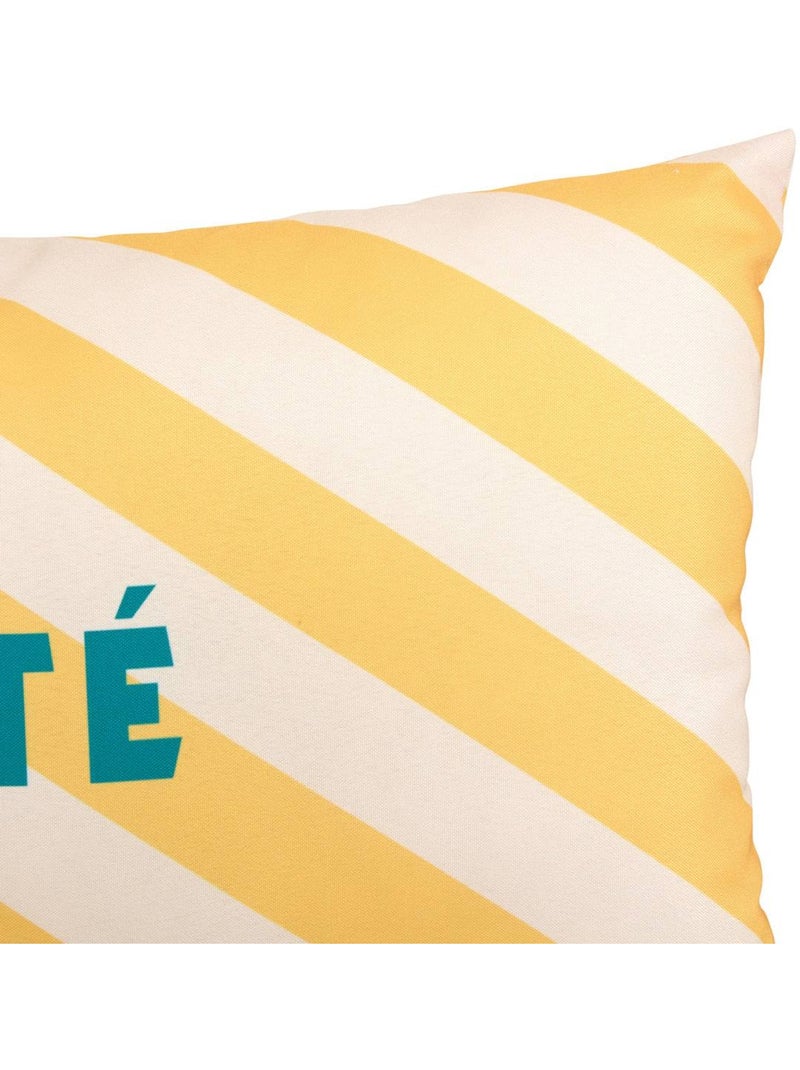 Coussin d'extérieur déhoussable déperlant poolside Jaune - Kiabi