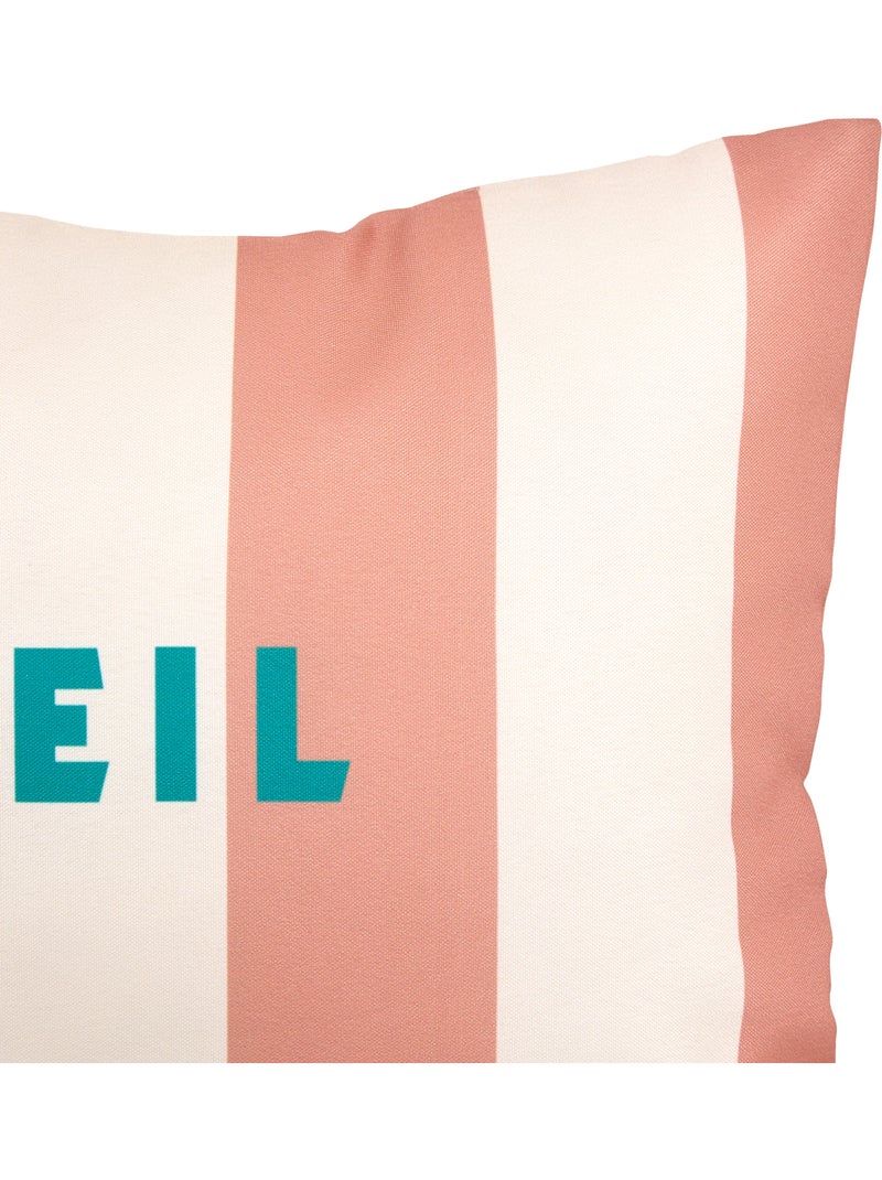 Coussin d'extérieur déhoussable déperlant POOLSIDE Terracotta - Kiabi