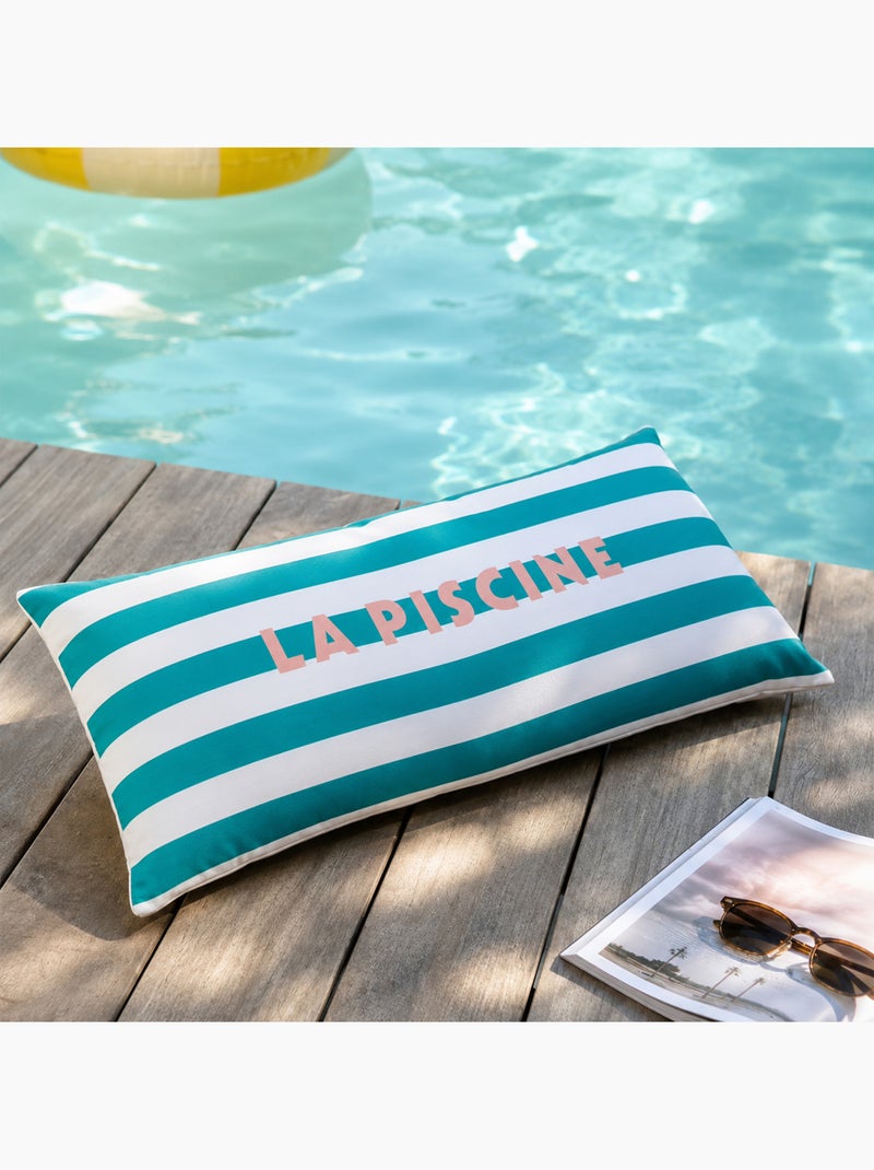 Coussin d'extérieur déhoussable déperlant POOLSIDE Vert - Kiabi