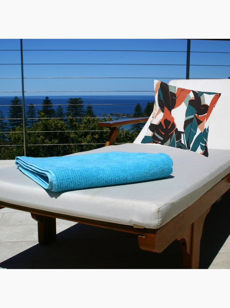 Coussin d'extérieur déhoussable deyo Bleu canard - Kiabi