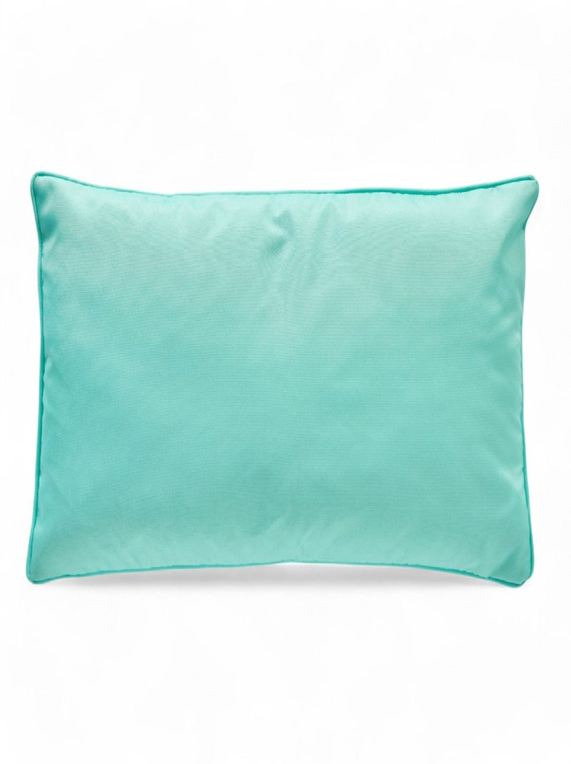 Coussin d'extérieur rectangulaire déhoussable PARADISE Bleu clair - Kiabi