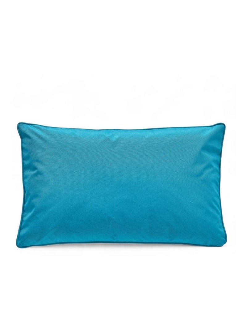 Coussin d'extérieur rectangulaire déhoussable PARADISE Bleu turquoise - Kiabi