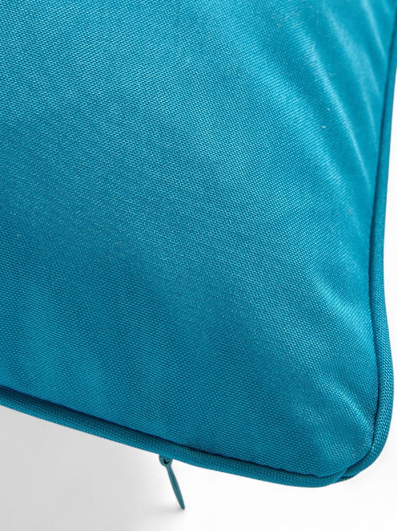 Coussin d'extérieur rectangulaire déhoussable PARADISE Bleu turquoise - Kiabi