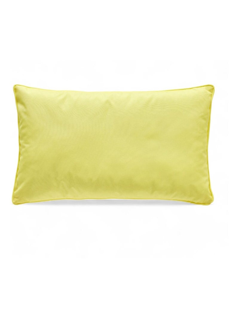 Coussin d'extérieur rectangulaire déhoussable PARADISE Jaune - Kiabi