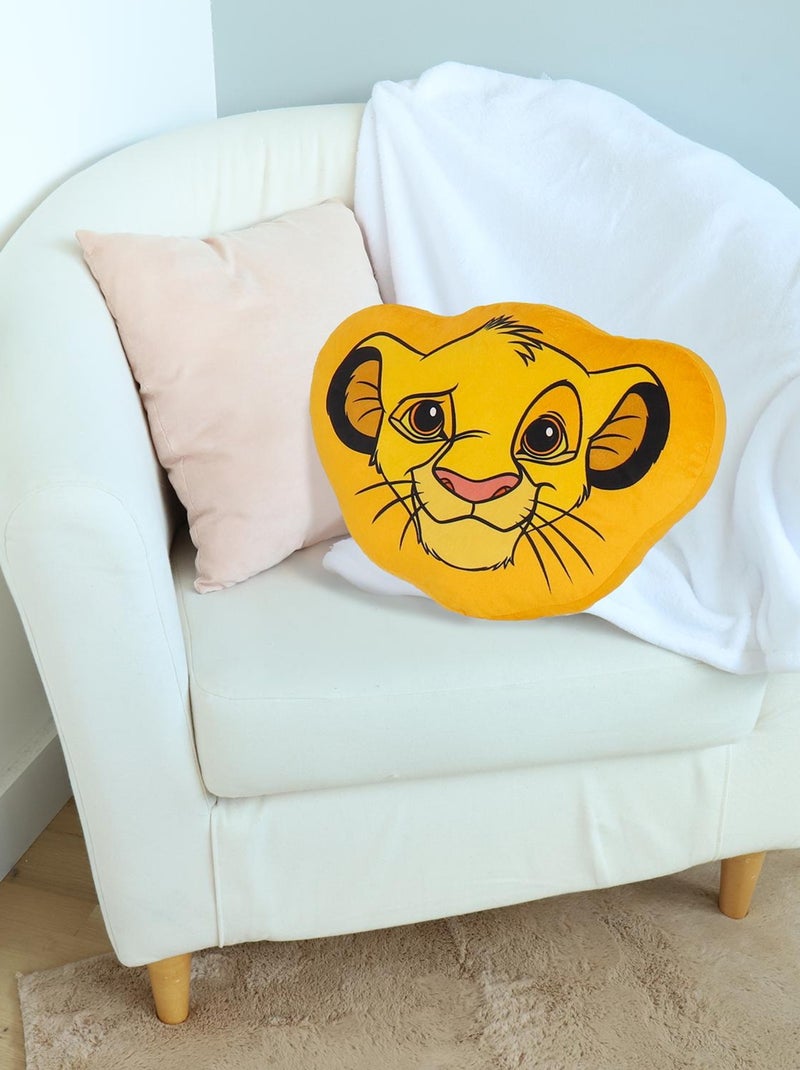 Coussin Disney 3D Roi Lion Simba - 100% Polyester Orange - Kiabi