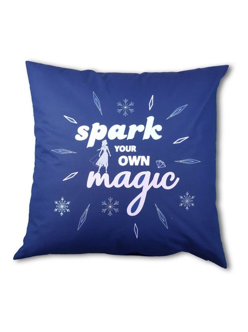 Coussin Disney La Reine des Neiges -Spark your own magic- - Allumez votre propre magie - 45x45 cm - Kiabi