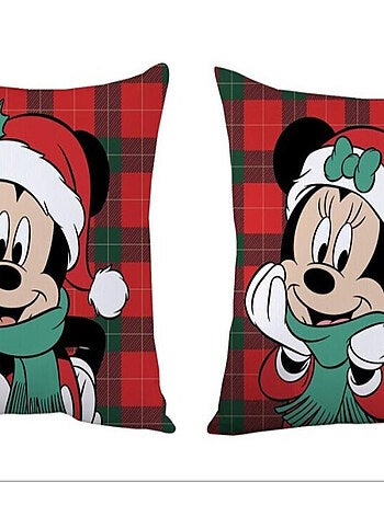 Coussin Disney Mickey - Noël 35x35 cm