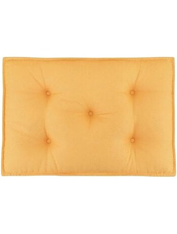 Coussin dossier cale reins déperlant ocre 40x60cm