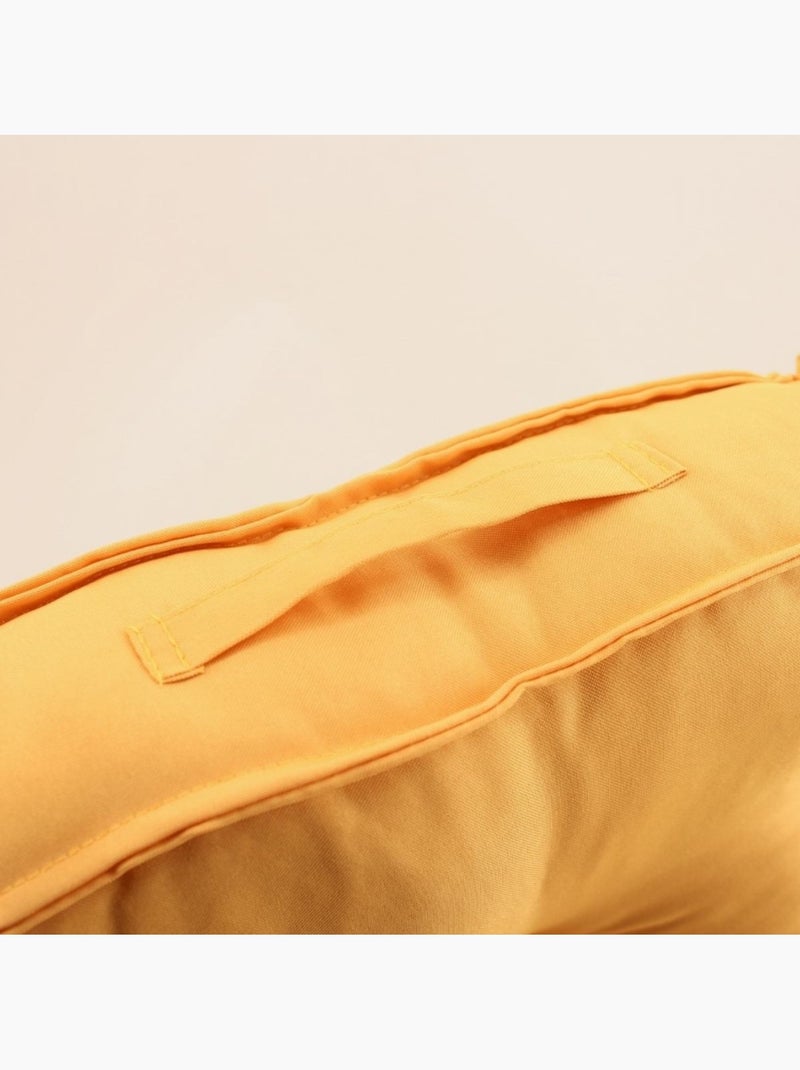 Coussin dossier cale reins déperlant ocre 40x60cm Jaune - Kiabi