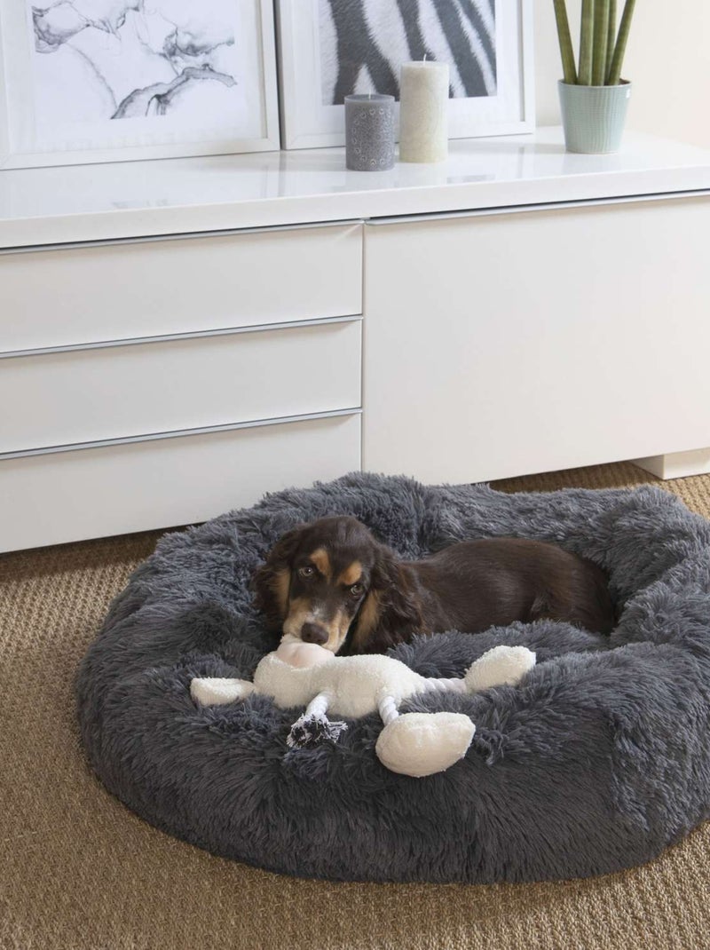 Coussin doux et rond pour chien et chat M SNOW Gris - Kiabi