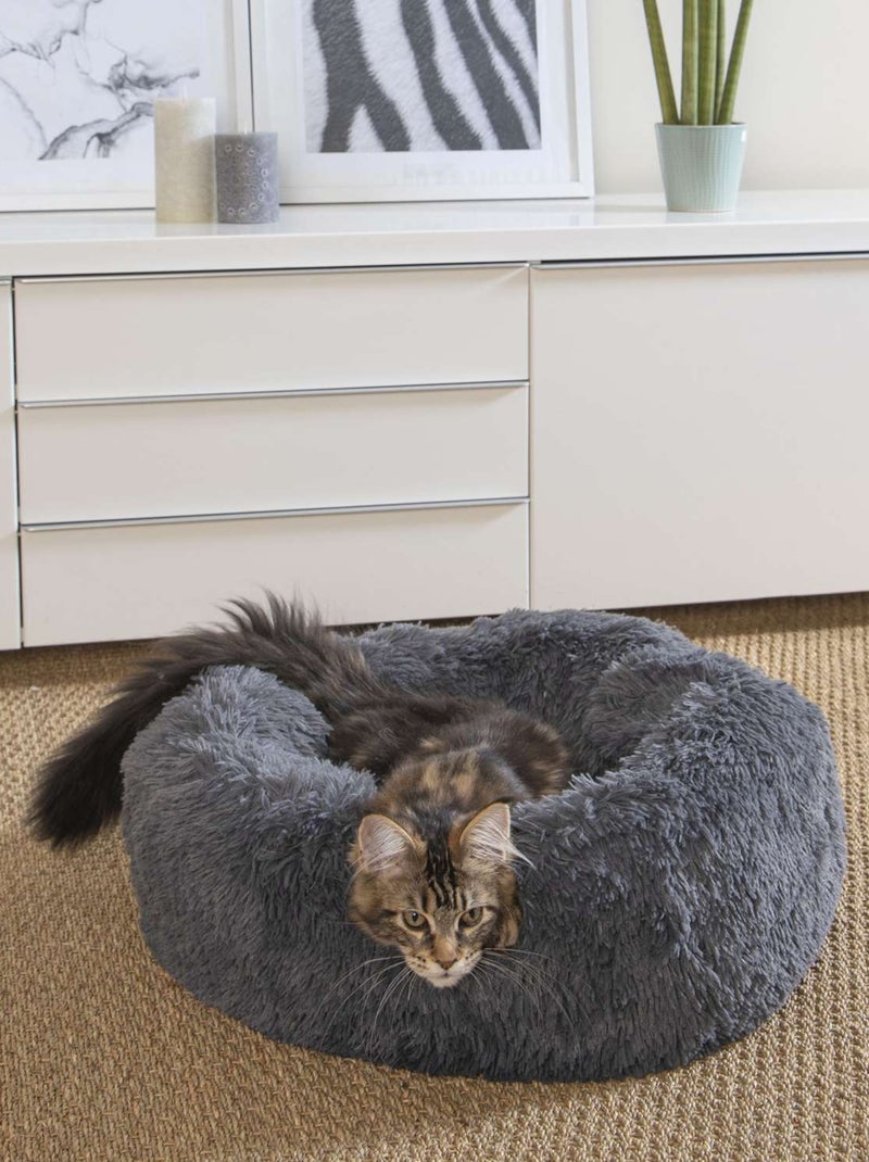 Coussin doux et rond pour chien et chat S SNOW Gris - Kiabi
