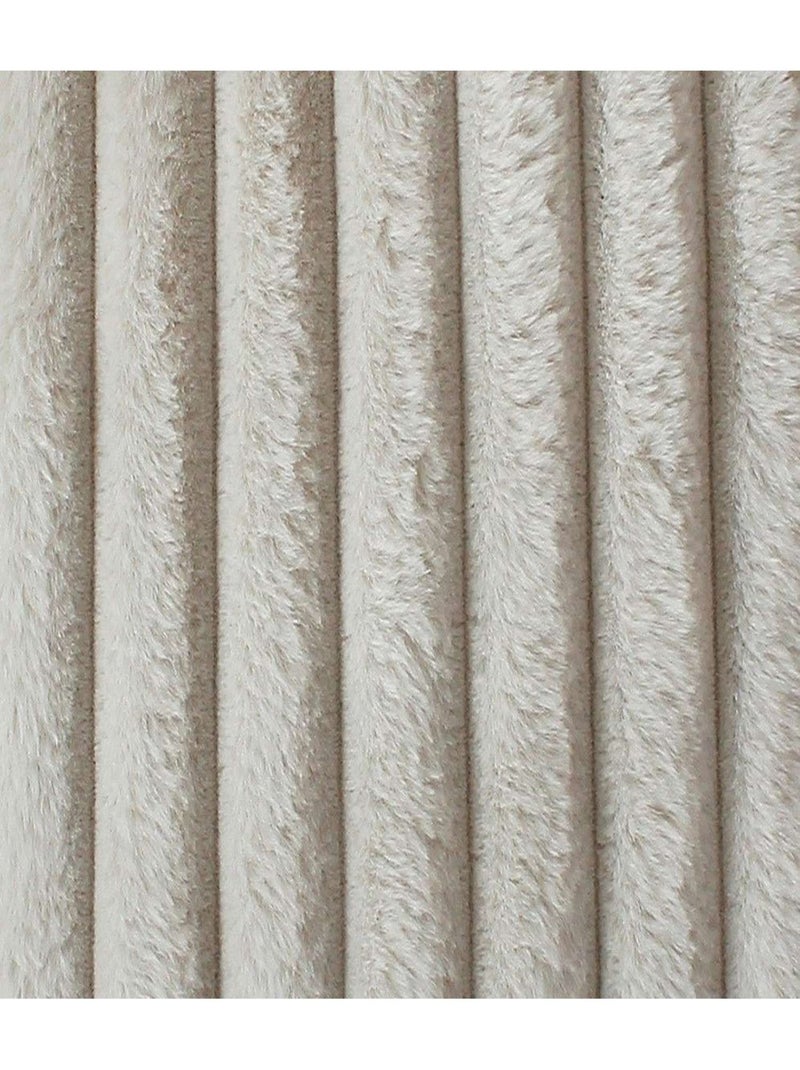 Coussin doux imitation fourrure SELA Beige - Kiabi