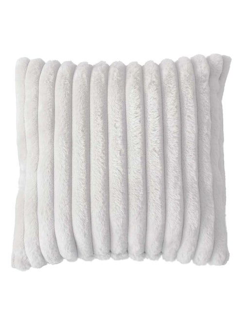 Coussin doux imitation fourrure SELA - Kiabi
