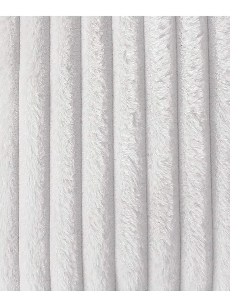 Coussin doux imitation fourrure SELA Blanc - Kiabi