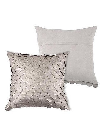 Coussin écailles brillantes 40x40cm