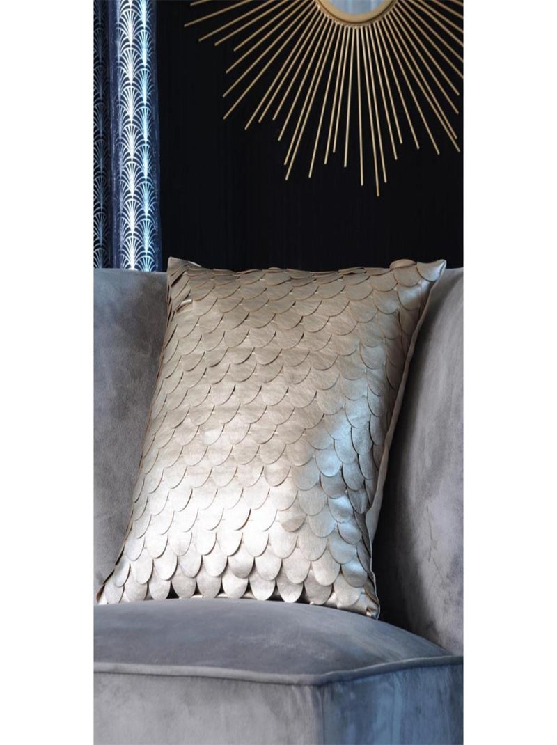 Coussin écailles brillantes 40x40cm Gris - Kiabi