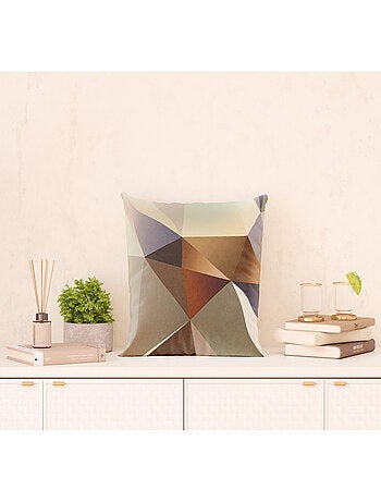 Coussin effet cuivré - 45 cm x 45 cm