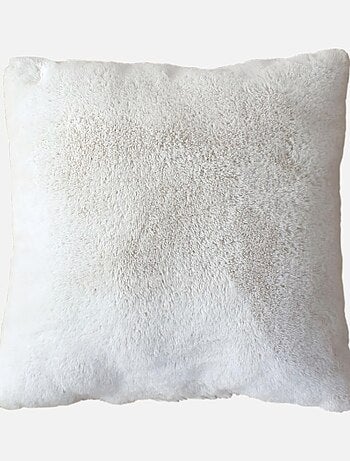 Coussin effet fourrure 40x40cm
