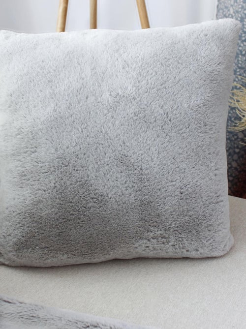 Coussin effet fourrure 40x40cm - Kiabi