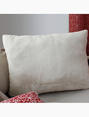 Coussin effet fourrure 65x50cm