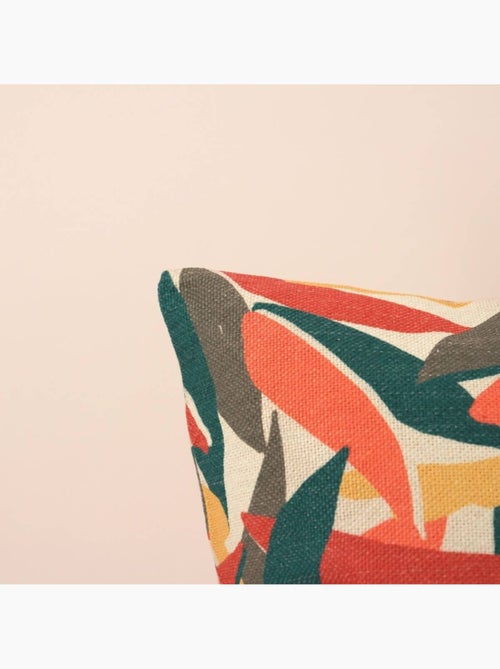 Coussin effet lin déperlant & anti-uv imprimé 40x40cm - Kiabi