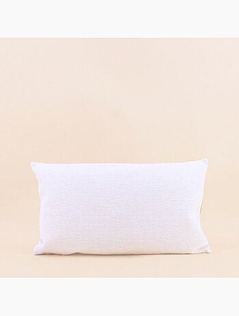 Coussin effet lin déperlant & anti-uv imprimé coloré 30x50cm