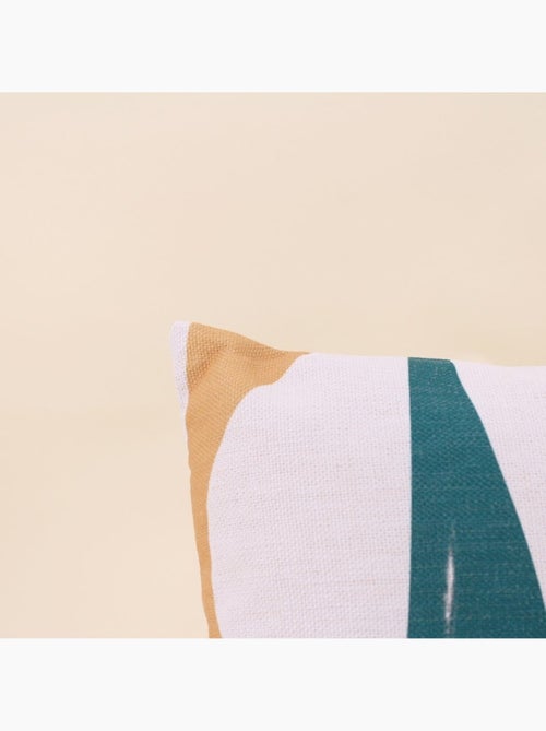 Coussin effet lin déperlant & anti-uv imprimé coloré 30x50cm - Kiabi