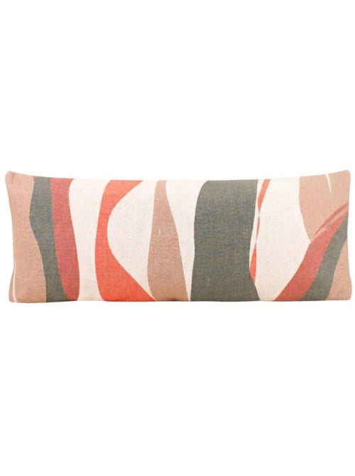Coussin effet lin déperlant & anti-uv imprimé coloré 30x70cm - Kiabi