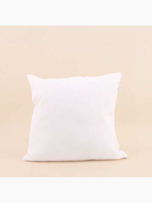 Coussin effet lin déperlant & anti-uv imprimé fleurs coloré 40x40cm - Kiabi