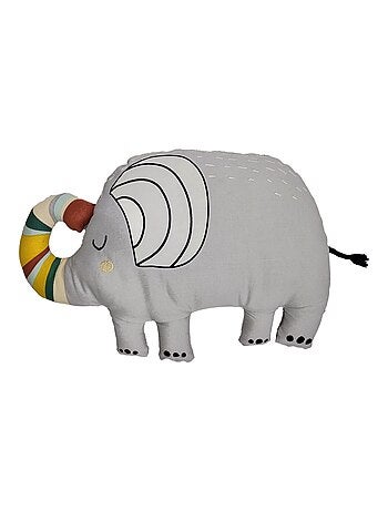 Coussin Élégant en Forme d’Éléphant – Collection SAVANE