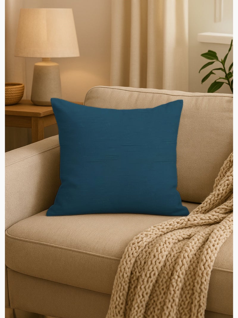 Coussin en coton 40x40 cm PANAMA, par Soleil d'Ocre Bleu - Kiabi
