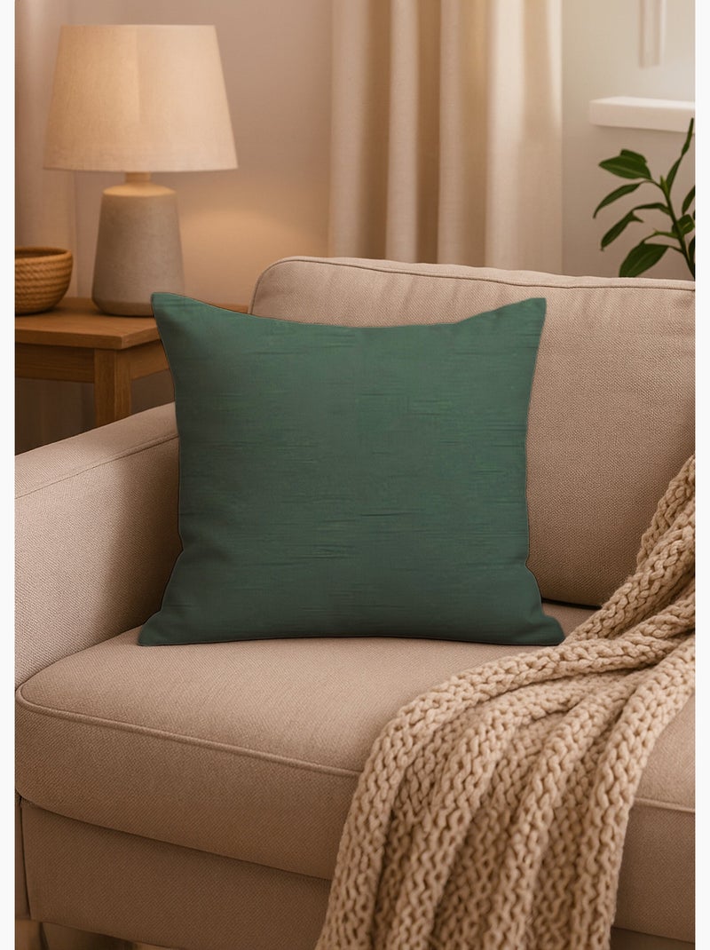 Coussin en coton 40x40 cm PANAMA, par Soleil d'Ocre Kaki - Kiabi