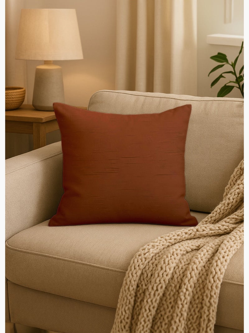 Coussin en coton 40x40 cm PANAMA, par Soleil d'Ocre Orange - Kiabi
