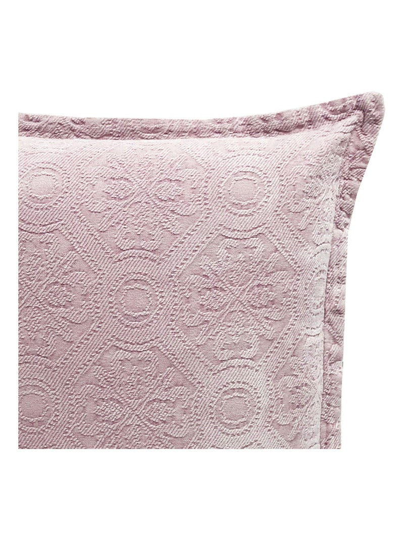 Coussin en coton 45x45 'Deko&co' Rose - Kiabi