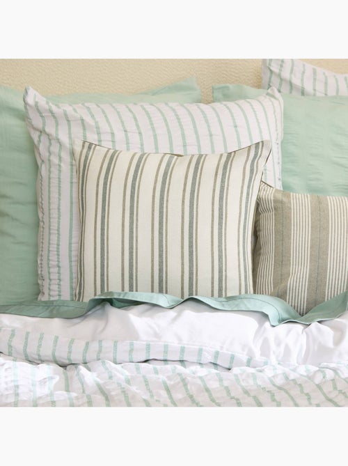 Coussin en coton à rayures déhoussable GROOVE - Kiabi