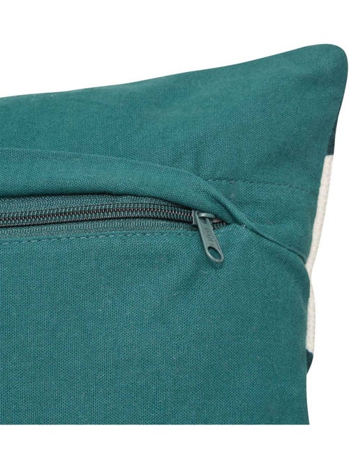 Coussin en coton brodé déhoussable HARY - Kiabi