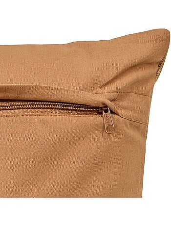 Coussin en coton brodé déhoussable HARY
