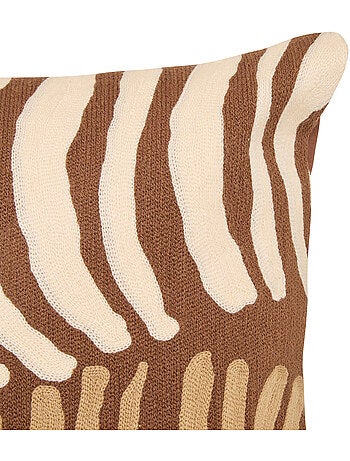 Coussin en coton brodé déhoussable hary