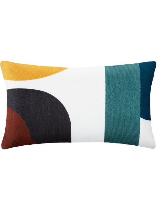 Coussin en coton brodé déhoussable HARY - Kiabi