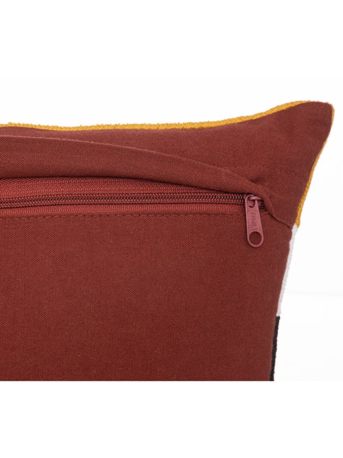 Coussin en coton brodé déhoussable HARY - Kiabi