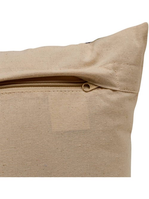 Coussin en coton brodé déhoussable HARY - Kiabi