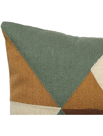 Coussin en coton brodé déhoussable hary